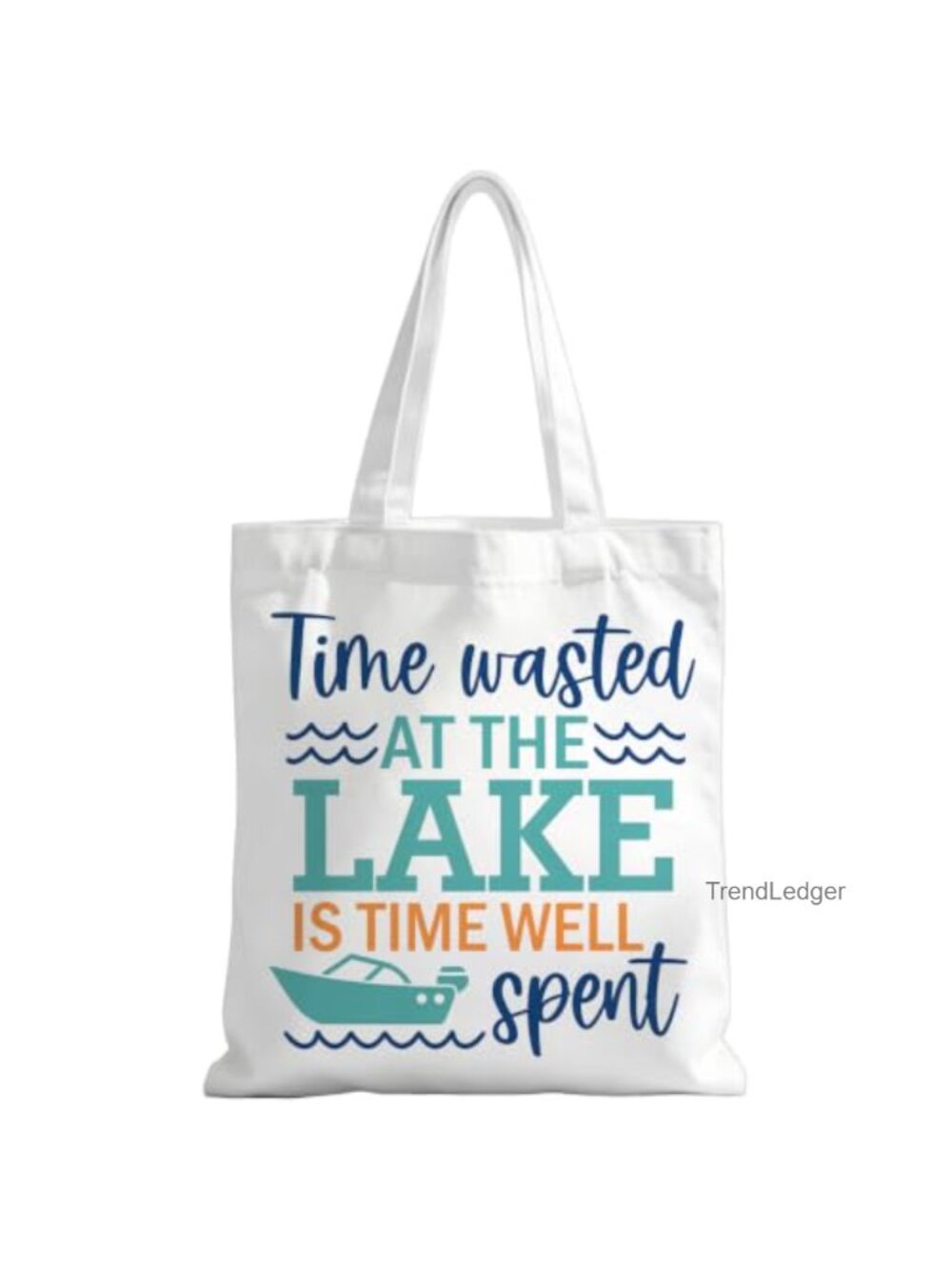 Canvas Tote Bag Funny Christian Lake Life Beach Shopping Travel